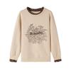 DIMANAF 2025 New Plus Size Women Hoodies Full Sleeve Loose Casual Design Basic Tops T-Shirt New Pullover