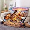 1Pc Christmas Winnie Pooh Blanket Soft And Comfortable Casual Warm Camping Travel Christmas Halloween Gift M917106