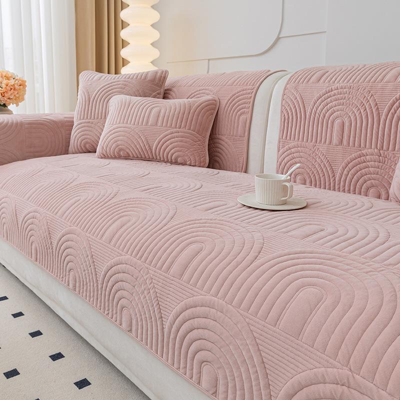 Plush Sofa Cushion Four Seasons Universal Non-Slip Cushion All-Inclusive Universal Sofa Cover Winter Cover Towel