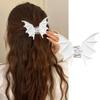 Black Cross Claw Hair Clip: Gothic Punk Shark Hair Accessory for Halloween