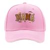 Wild Mama Leopard Block Typography Sandwich Baseball Cap Sun Cap Outdoor Workouts Hat
