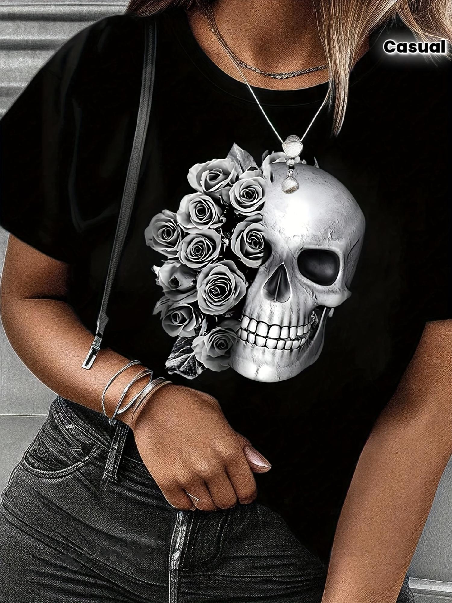 

Black Casual T-Shirt 5XL різнокольоровий