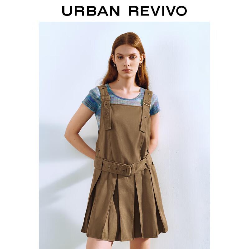 

UR Women s Retro College Style Belted A-line Dress M