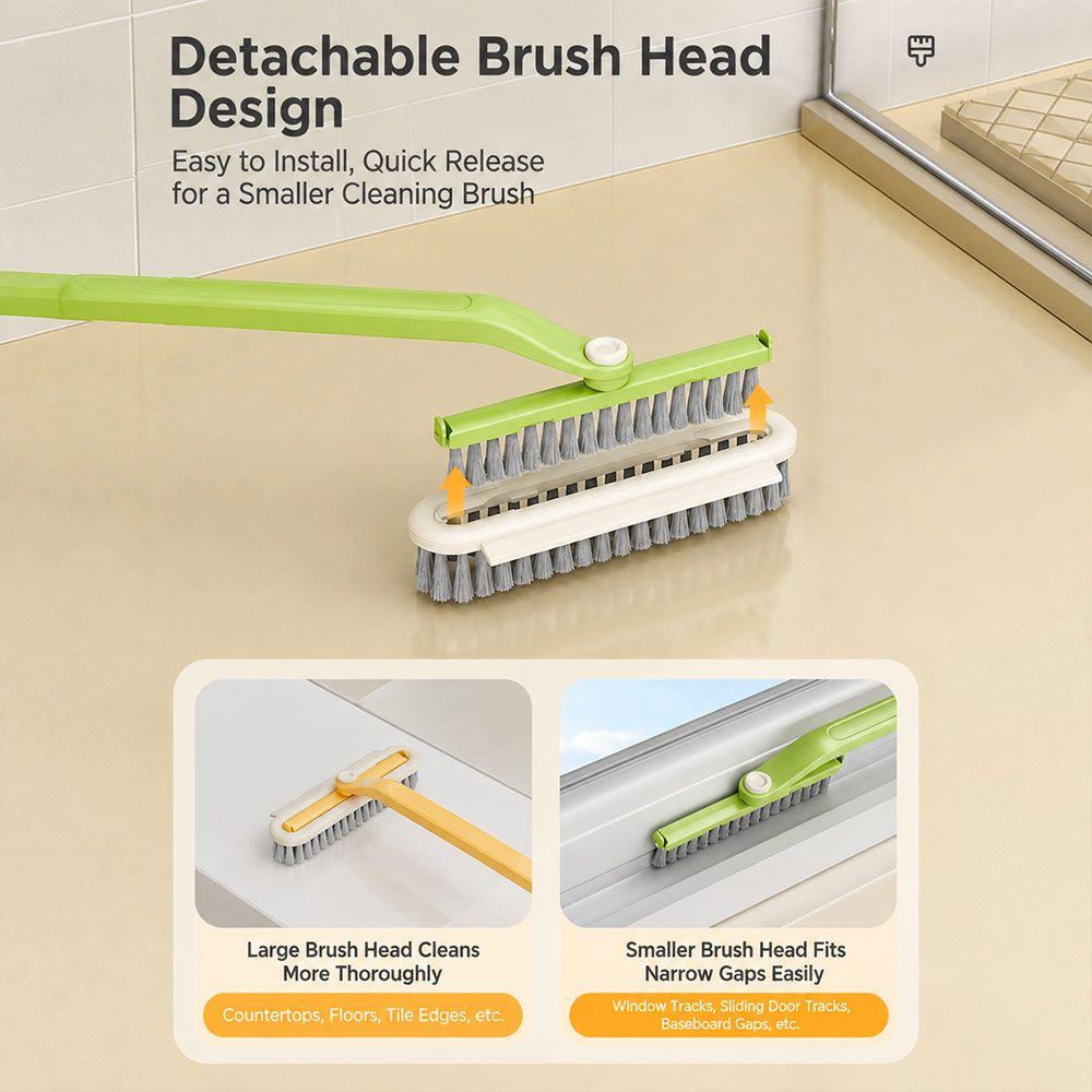Hard Bristle Gap Cleaning Brush 2in1 Toilet Brush New Crevice Brush Tile Floor