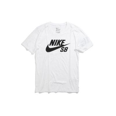 T-shirt girocollo con stampa logo SB da uomo Top Bianco 821947-100