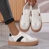 Suitable for All Seasons  Fashion Versatile White Shoes Lightweight, Casual, Comfortable Thick Bottom with Increased Height for Outdoor Hiking Wear