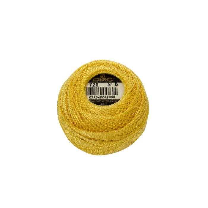 DMC Pearl Cotton Art 116, Size 8 - 80m Ball - Att 726 - 726