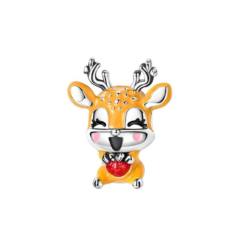 Copper Golden Autumn Series Charms Maple Leaves Pendants Pumpkin Beads Fit Original Bracelet Diy Jewelry Gift