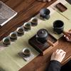 Su-style Ceramic Hand-Painted 'A Thousand Li of Rivers and Mountains' Gongfu Tea Set