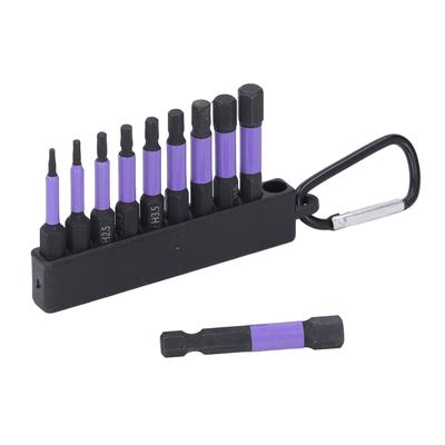 10PCS Set Screwdriver Bits Set Hex Shank 2 Inch High Strength Magnetic Driver Bits Kit