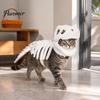 Pet Photography Prop Dinosaur Skeleton Costume, Glow-in-The-Dark 3D Apparel, Halloween Holiday Party Dog Clothes Dino Outfit for Dogs Cats,