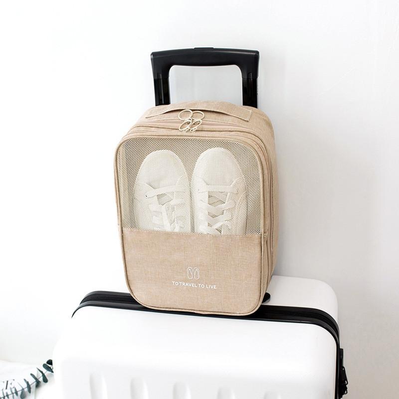 Travel Shoe Organizer With Waterproof Oxford Cloth Large Capacity For Packing And Storage