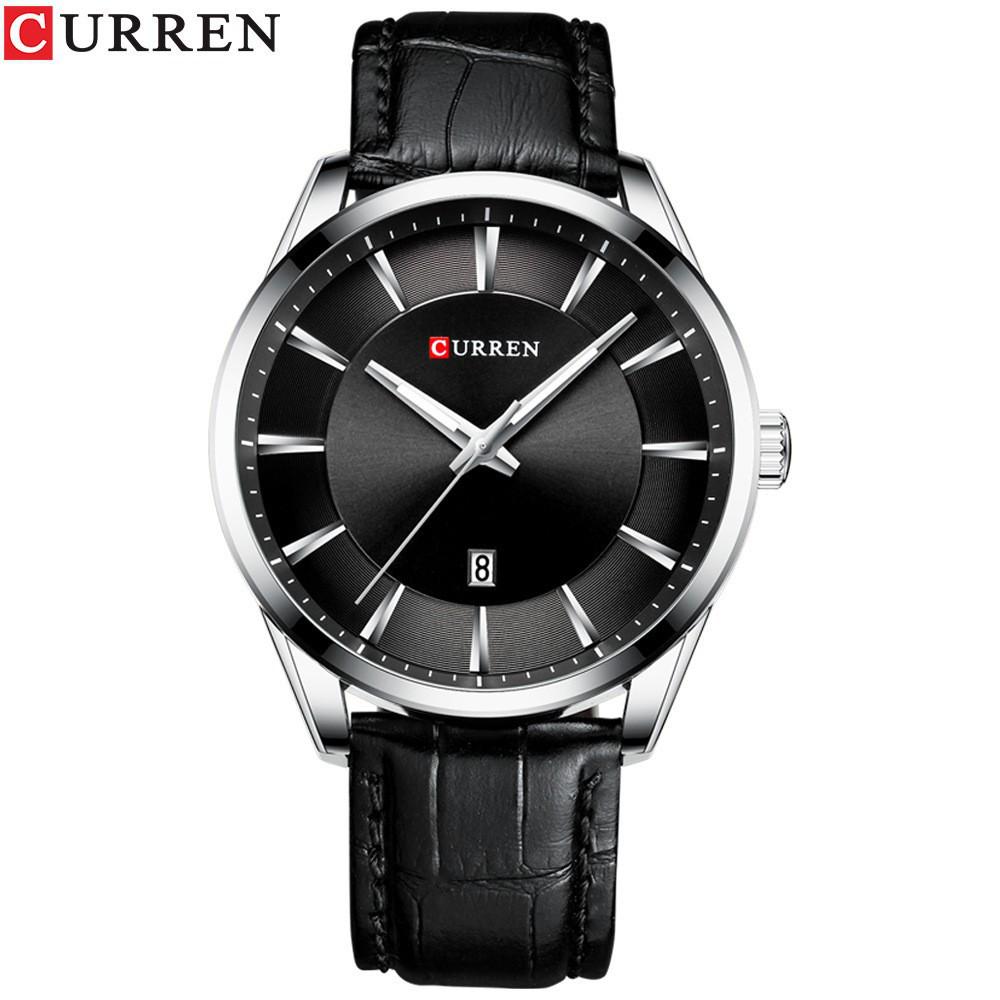 Curren 8365 Leather Men s Quartz Calendar Watch