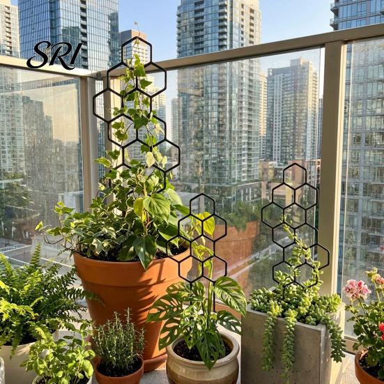 Heavy Duty Garden Trellis Plant for Climbing Plants Rustproof Planter Decorative Flowers Support Potted Monstera Ivy Pothos Flower Vine Growth