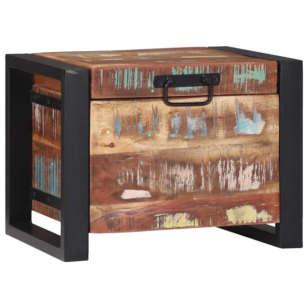 Storage Chest 40 X 30 X 30 Cm Solid Reclaimed Wood