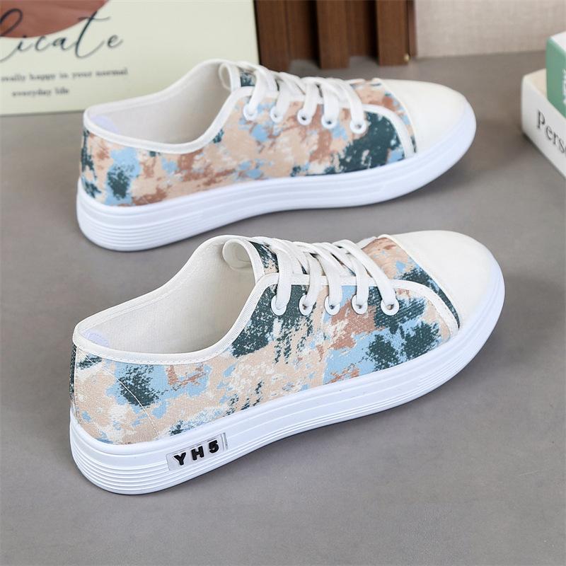 Spring and Summer Canvas Shoes Women's Old Beijing Cloth Shoes Single Shoes Student Casual Breathable Non-slip Soft-soled Women's Shoes