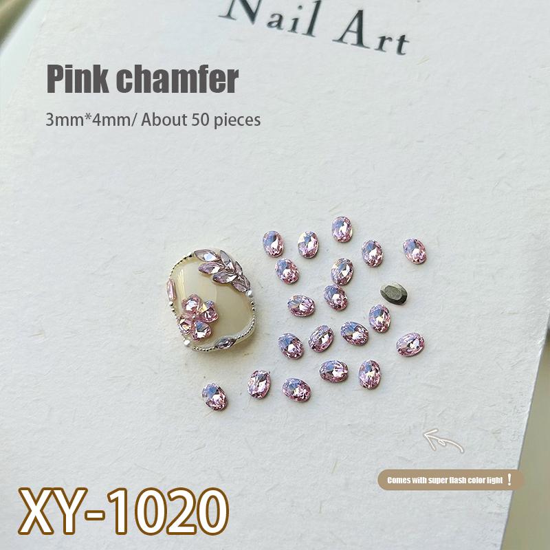 50Pcs Zircon Nail Diamond Decoration Mixed Loading Stereoscopic Nail Accessories Nail Painting Nail Salon Nail Artists