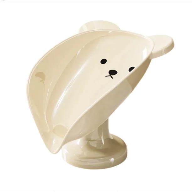 

Soap Box Suction Cup Drain Rack Soap Box Homw Bathroom Wash Basin Countertop Soap Box Bathroom Storage Rack Self-Draining