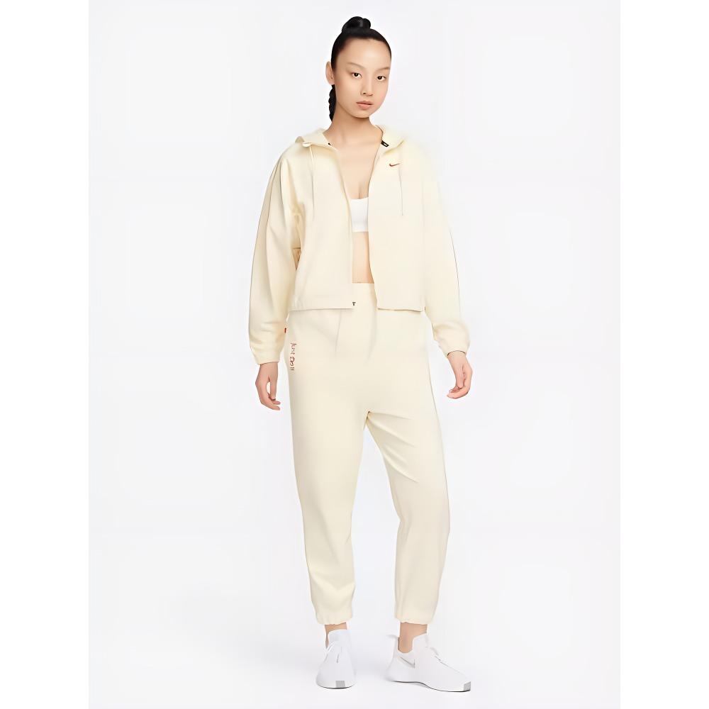 New Nike Dragon New Year's Collection Velvet feel Coat Women's Coconut Milk FZ6387-113