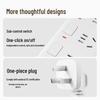 Deli 6-Outlet Power Strip with Independent Switches CN plug (adapter included)