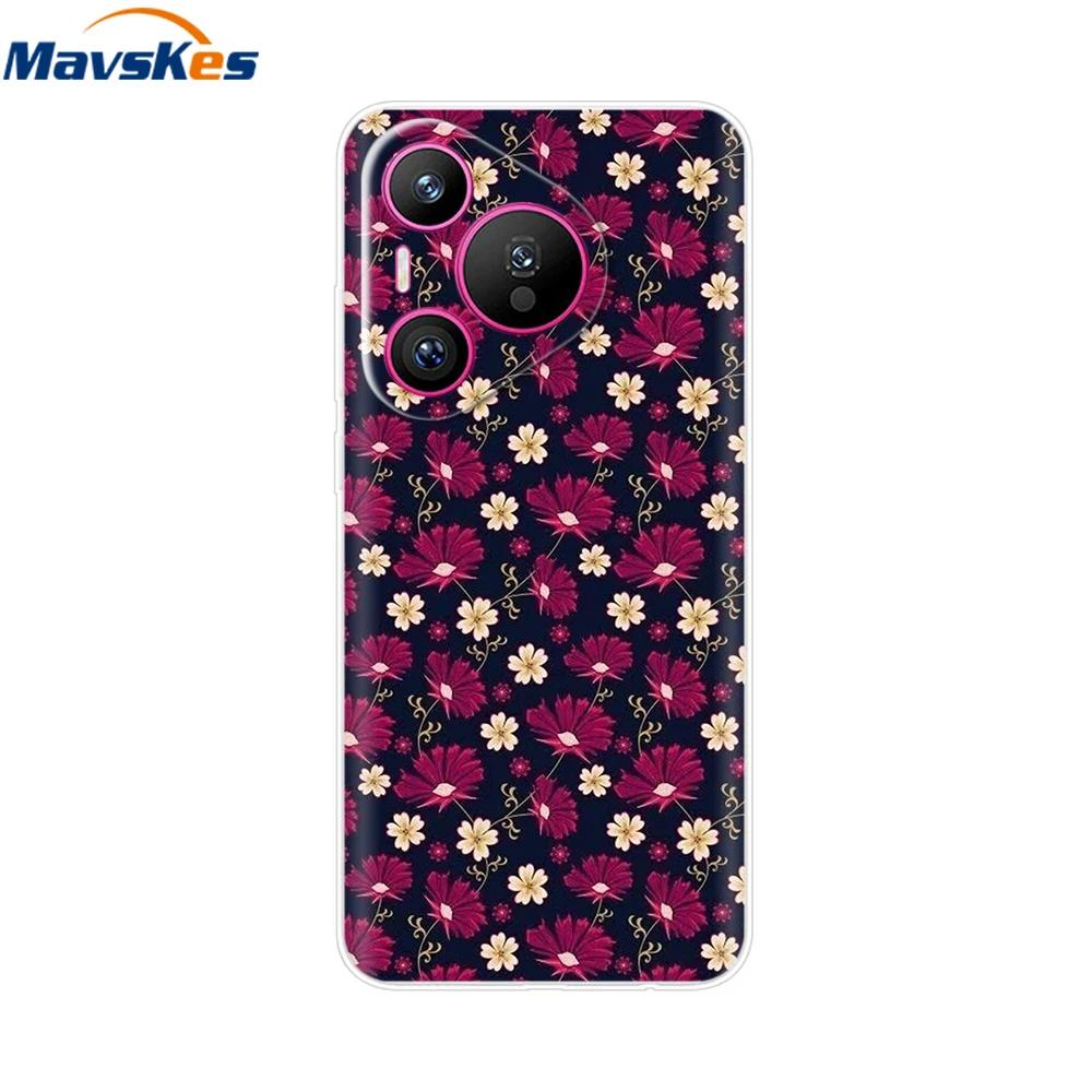 For Huawei Pura 70 Pro Case Pura 70 Clear Back Cover Pretty Girl Bumper Soft TPU Funda For Huawei Pura 70 Pro+ Pura70 Ultra Capa