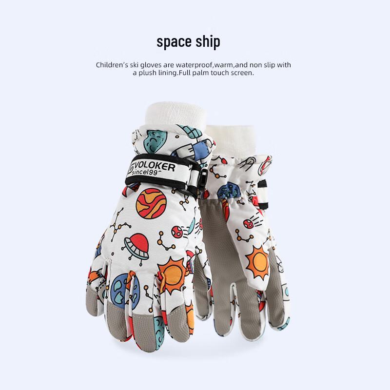 Tingbai Kids Waterproof Ski Gloves