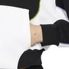 Nike Sportswear Color-Block Fleece Crop Hoodie Women Hoodie Black White DM6360-010