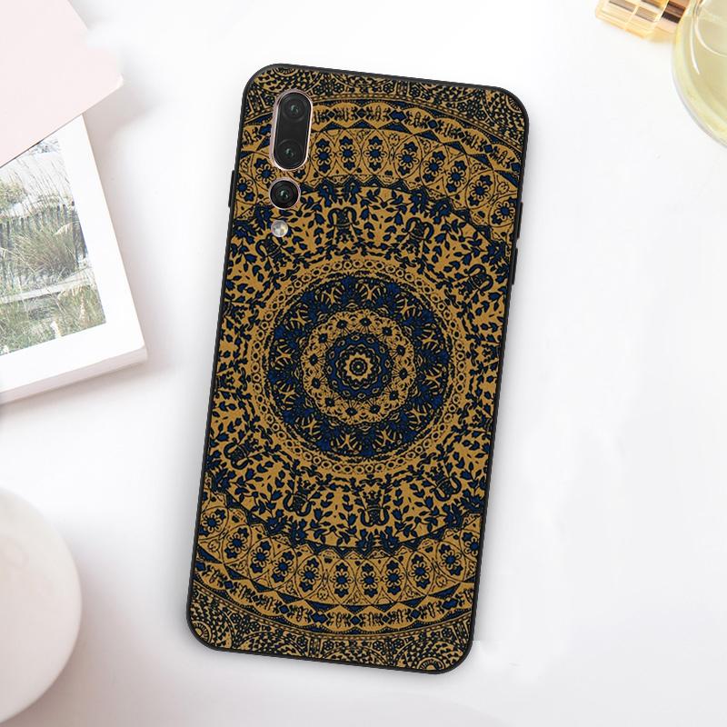Indian Mandala Pattern For Huawei Nova Y73 Y72 Y90 Y70 Y60 Y91 Y61 12s 12i 11i 8i 9 10 SE P60 P30 Pro P40 Lite Case