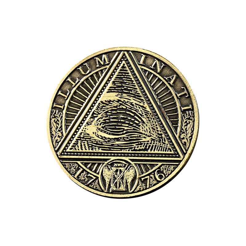 4CM Masonic Freemasonry Souvenir Coin Collection Brotherhood The Eye of Coin Making Good Men Better Commemorative Medal