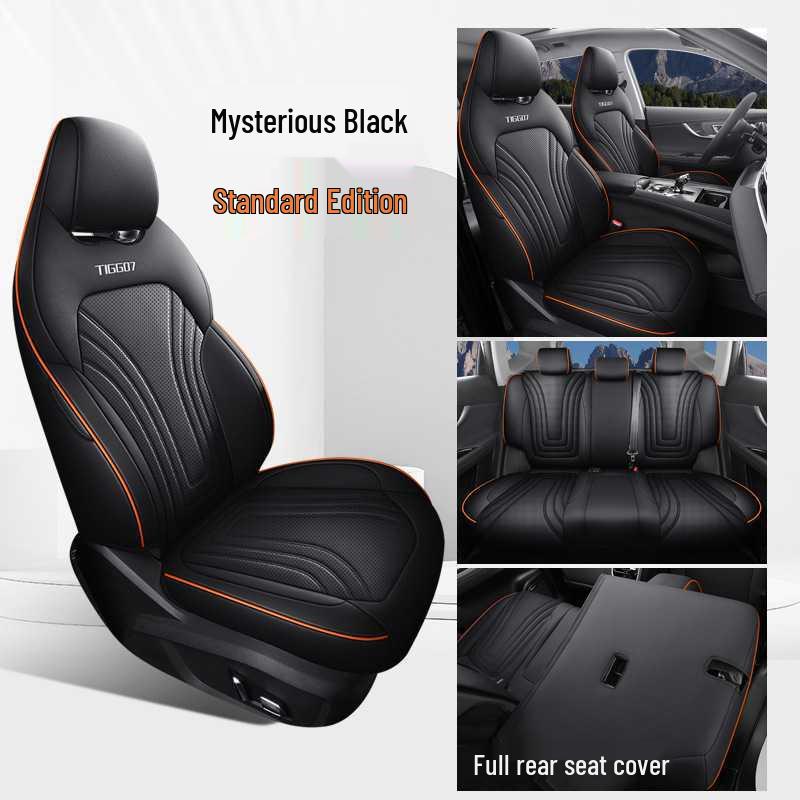 Breathable Perforated Leather Seat Cover for 2023-2026 Chery Tiggo 7 PLUS