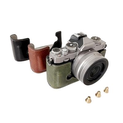 Custodia Protettiva Portatile per Fotocamera Stile Retro Porta Fotocamera Custodia Borsa da Trasporto Design con Apertura Inferiore con