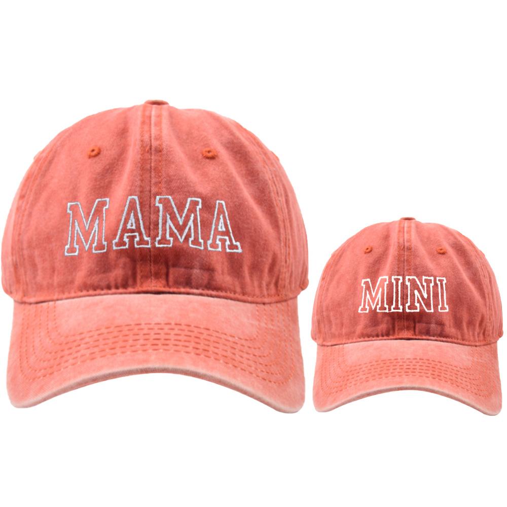 New Cotton Embroidery Letter Mama Mini Baseball Cap Women Child Snapback Dad Hat Summer Adjustable Girl Boy Sun Truck Caps