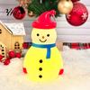Desktop Nighttime Lighting Christmas Snowman LED Night Light, Portable Cartoon Desk Lamp with Hanging Ring for Cute Light Holiday Party Decor,