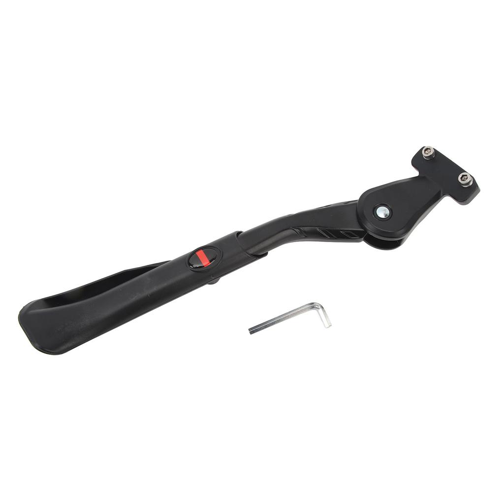 Bike Kickstand Aluminium Alloy 340?390mm Two Hole Screw Adjustable Model Bicycle Foot Parking