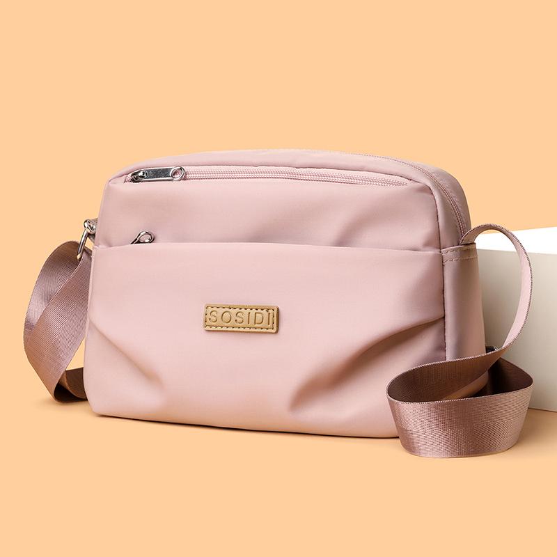 Lightweight Water-repellent Nylon Crossbody Small Square Bag Women's Shoulder Mobile Phone Bag