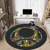1pc Mario Office Round Area Rug,  Under Office Chairs Bedroom Living Room Home Decor a0926061
