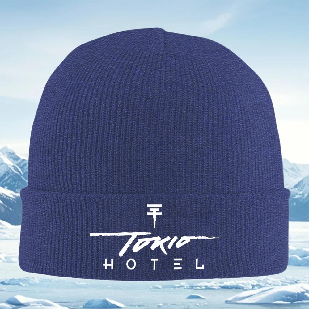 

Tokio Hotel stylish design Knitted Hat Unisex Women Unisex Beanie Pullover Cap Winter Thermal Warm Christmas Outdoor Cycling Hiking
