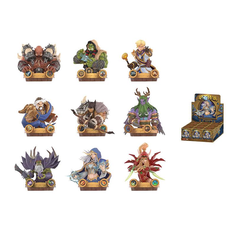 POP MART Hearthstone Legend, Tavern Legend Collection Mystery Boxes Single Mystery Box/Full Box 9 Pcs PPMT-2511-0057