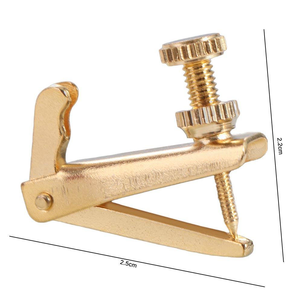 Golden Tuning Screw 4/4 Violin Fine Tuner Violin Tuning Screw  Replacement Part