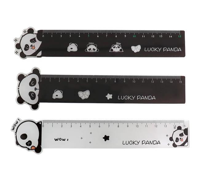 1 pc panda Straight Ruler with Cute ruler cartoon for Drawing School stationery