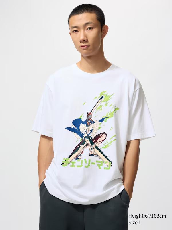 Chainsaw Unisext Shirt 2026 Summer Unisex Cotton Loose Fit Short Sleeve Graphic Tee for Cosplay Daily Wear