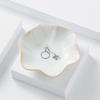 Nordic Ceramic Lotus Flower Jewelry & Snack Tray - Blue/Pink Storage Dish