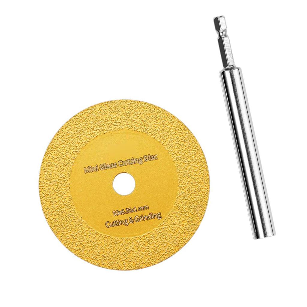 Diamonds Cutting Wheel with 1/4inch Hex Shank for PVC Pipe Cutter Mini Glasses Cutting Disc for Cutting Glass Ceramics