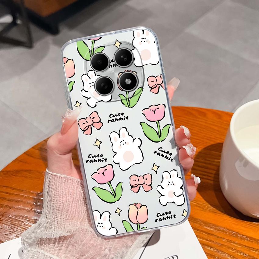 Suitable For Redmi Note 15 14 Pro 14S 15 15C A5 A1 Popular Creative Letters Patterns Phone Case Transparent Silicone Anti Slip Shell For Redmi Housing