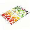 Glass Kitchen Chopping Boards with Fruit and Vegetable Graphics 2x40x52 Cm
