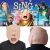 Sing2 Rossi Pig Mask | Adult Latex Headgear | Angry Expression Cosplay