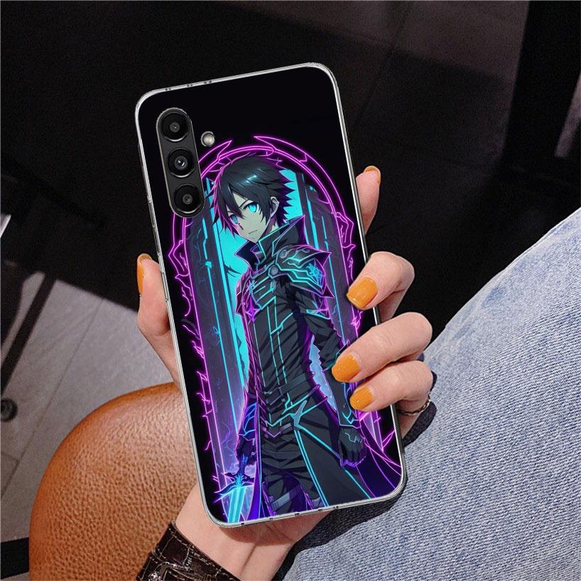 Sword Art Online Kirito Phone Case For Samsung Galaxy A17 A16 A15 A14 A13 A57 A56 A55 A54 A53 A37 A36 A35 A34 A33 A26 A25 A24 A2