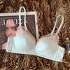 Small breasts gather underwear women's soft and comfortable pure lace bra no steel ring anti-sagging breast bra set