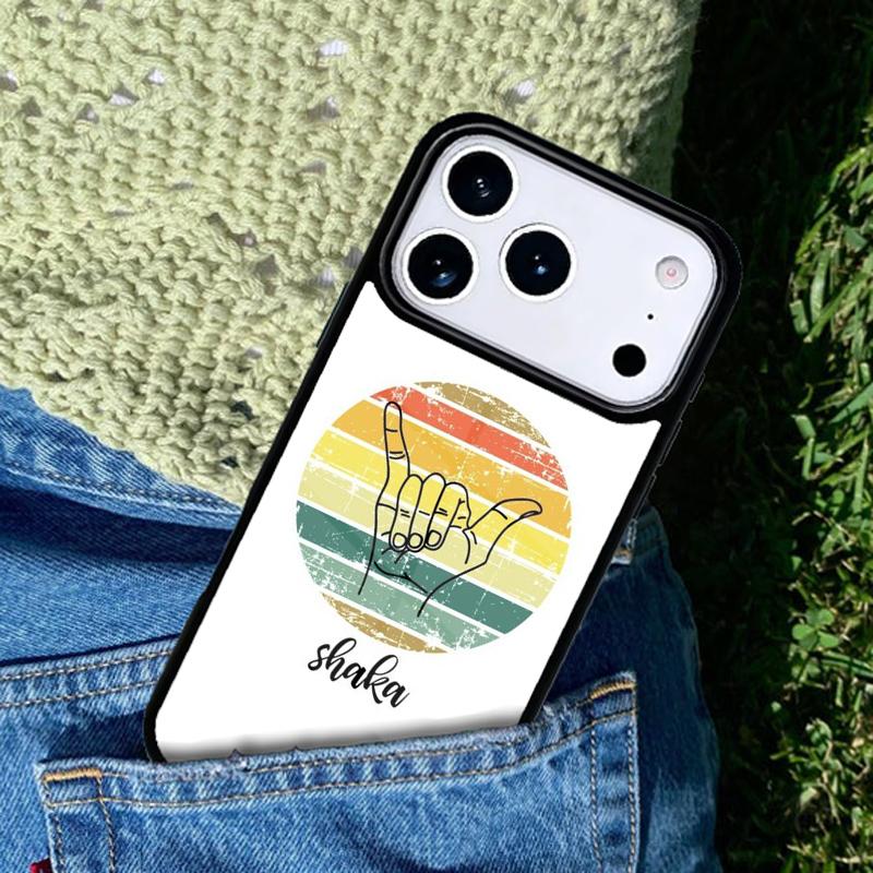 Shaka Surf Hang loose Phone Case For iPhone 17 AIR 16 Pro Max 15 14 Pro 11 12 13 Shockproof Silicone Cover