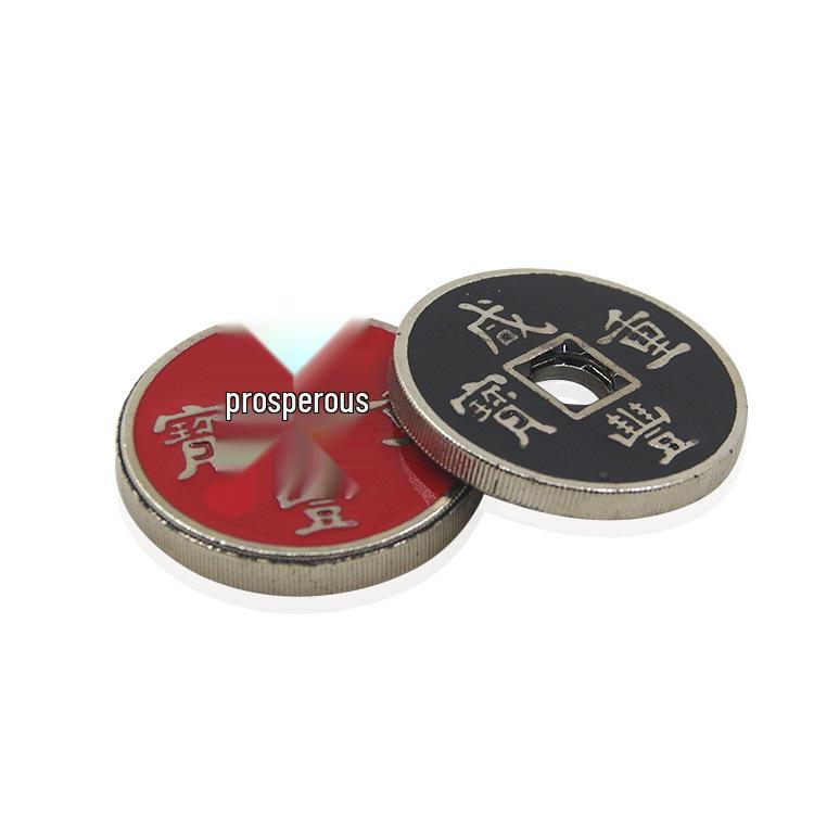 

Black and Red Magic Jumping Coin - Disappearing Trick Prop